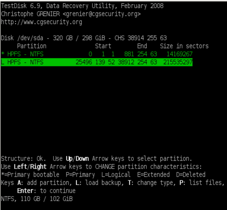 Partition Table Recovery